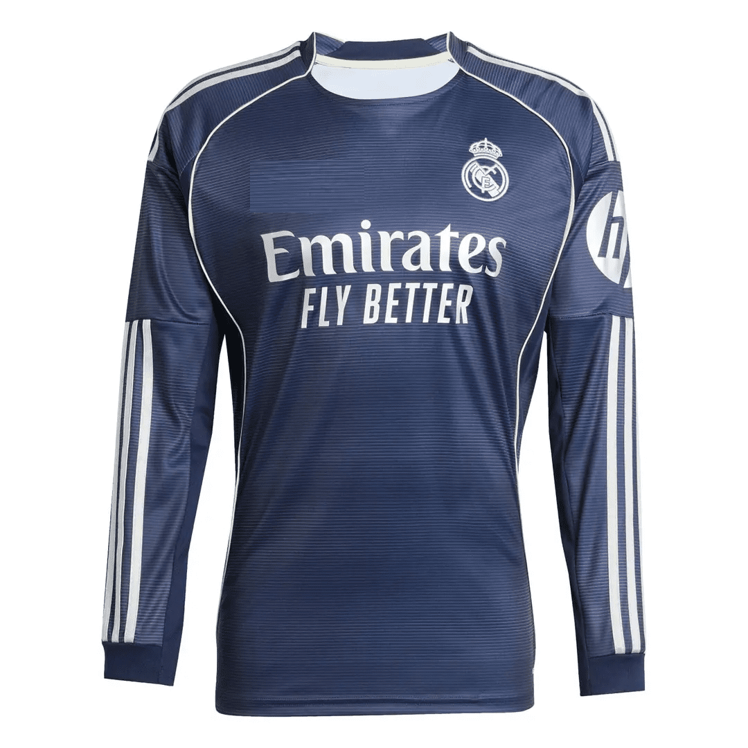 Real Madrid 2025-26 Away, Long Sleeve Jersey - Image 1
